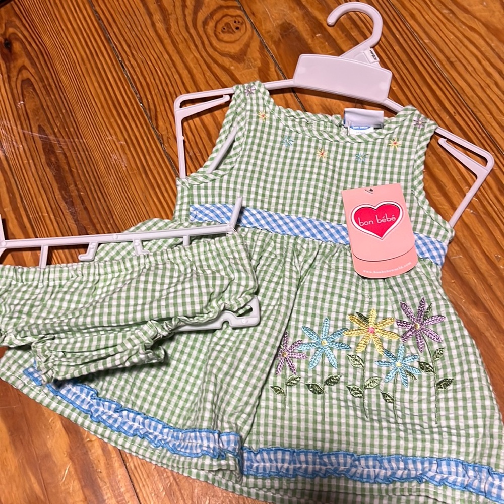 Bon Bebe dress with matching bloomer NWT